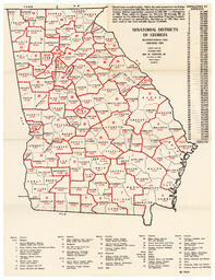 Senatorial Districts of Georgia, 1964