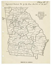 Congressional District Plan by Rep. Grace Towns Hamilton, circa 1970