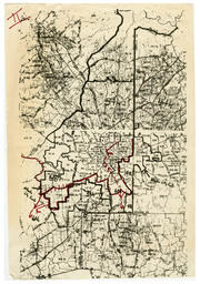 Fulton County with Atlanta City Limits, circa 1970