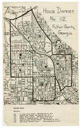 House District No. 112 Fulton County, Georgia Polling Places, circa 1970