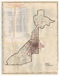 Fulton and Atlanta Commission 18 Districts, circa 1970