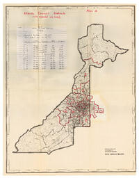 Atlanta City Council Districts Plan 1, circa 1970