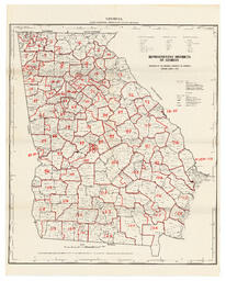 Representative Districts of Georgia, March 1972