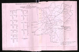 Preliminary Districts of Appointed Members of the Proposed Regional Council, circa 1970