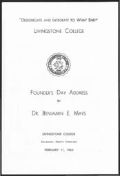 Founder's Day Address, February 11, 1964