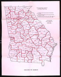 Counties of Georgia State Senatorial Districts, 1967