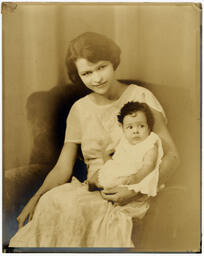 Grace Towns Hamilton with Eleanor Hamilton Payne, circa 1930