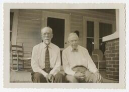 Arthur Bumstead and George K. Howe at George A. Towns Home, 1959