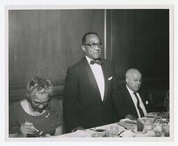 Fred Jackson at Atlanta University Alumni Association Banquet, circa 1960