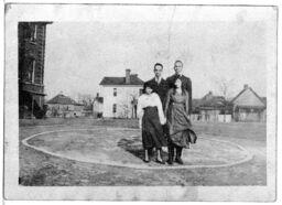 Men and Women Stand Outside, circa 1920