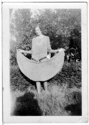 Woman in a Polka Dot Dress, circa 1920