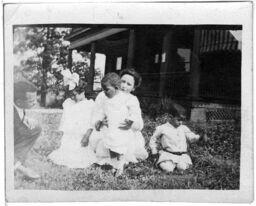 Towns Family Playing Outside, circa 1912