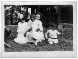 Towns Family Playing Outside, circa 1912