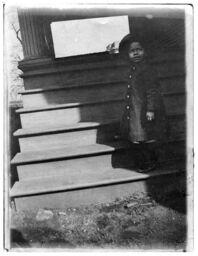 Child on House Steps, circa 1915