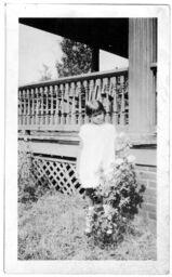 Young Girl Outside of a Home, circa 1915