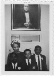 Grace Townes Hamilton with Three Boys, March 1966