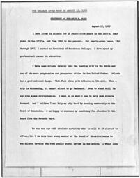 Statement of Benjamin E. Mays, August 15, 1969