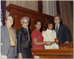 Grace Townes Hamilton with Others at the Georgia House of Representatives, circa 1976