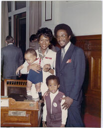 Ben Brown and Family at the Georgia House of Representatives, circa 1976