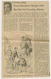 "Grace Hamilton Changes Jobs But She Isn't Leaving Atlanta", AJC, August 31, 1960