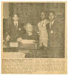 "English Avenue Students Serve As Pages in Georgia General Assembly", Atlanta Daily World, 1967