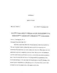 The effect that African American fathers have on their sons: Nonresidential fathers and a present father in the school, May 2017