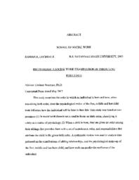 Birth order: A social work examination of predicting resilience, May 2017