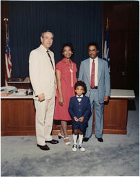 John H. Ruffin, Jr. and Family with Governor George Busbee, July 15, 1980