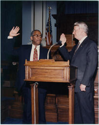 John H. Ruffin, Jr. with Governor Zell Miller, August 24, 1994