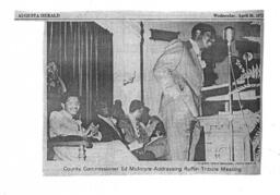 Ed McIntyre Speaks at John H. Ruffin, Jr. Day, April 26, 1972