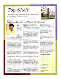 Top Shelf: The Newsletter of the Robert W. Woodruff Library, August 2006