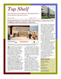 Top Shelf: The Newsletter of the Robert W. Woodruff Library, February 2007