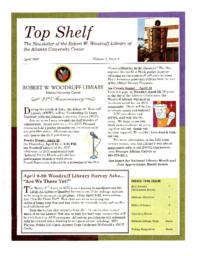 Top Shelf: The Newsletter of the Robert W. Woodruff Library, April 2007