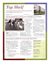 Top Shelf: The Newsletter of the Robert W. Woodruff Library, September 2010