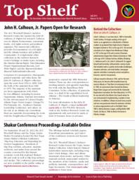 Top Shelf: The Newsletter of the Robert W. Woodruff Library, Fall 2014