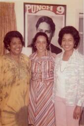 Millicent Dobbs, Carol Miller, and Mattiwilda Dobbs, circa 1976