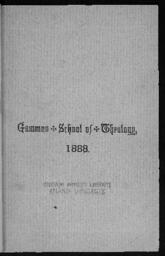 Gammon School of Theology, 1888