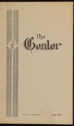 The Center, Vol. 4 No. 1, 1962