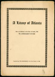 A Litany of Atlanta, October 11, 1906