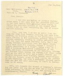 Correspondence to Harold Jackman from Alain Locke, January 26, 1946