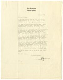 Correspondence to Claude McKay from James Weldon Johnson, May 17, 1938