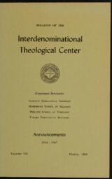 Bulletin of the Interdenominational Theological Center, Vol. 7, March 1966