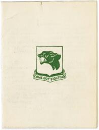 761st Tank Battalion Reunion Invitation, 1960