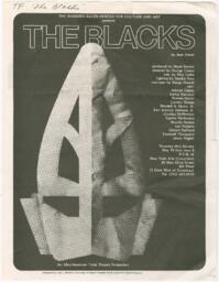 "The Blacks" Flyer, circa 1961