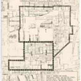 A pleminary site list and map of the expansion of the M. L. K., Jr. memorial district in Atlanta.