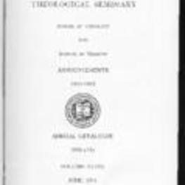 Gammon Theological Seminary Bulletin:  Schools of Theology, Missions and Bible Training Announcements 1931-1932 Annual Catalogue 1930-1931, Vol. XLVIII