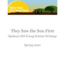 They Saw the Sun First, Spring 2020, Full Issue