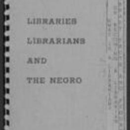 A booklet covering library work for people of color.