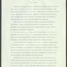 Public address written by John R. Lewis urging people to renounce the racially-repugnant sentiments of Georgia politician J.B. Stoner and register to vote in order to protect their interests, written August 15, 1972. 3 pages.