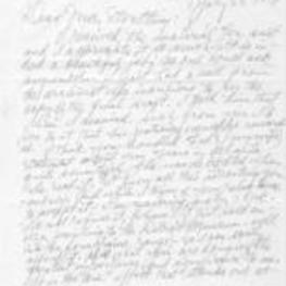 Correspondence from Hale Woodruff to Winifred Stoelting discussing Stoelting's thesis. 3 pages.